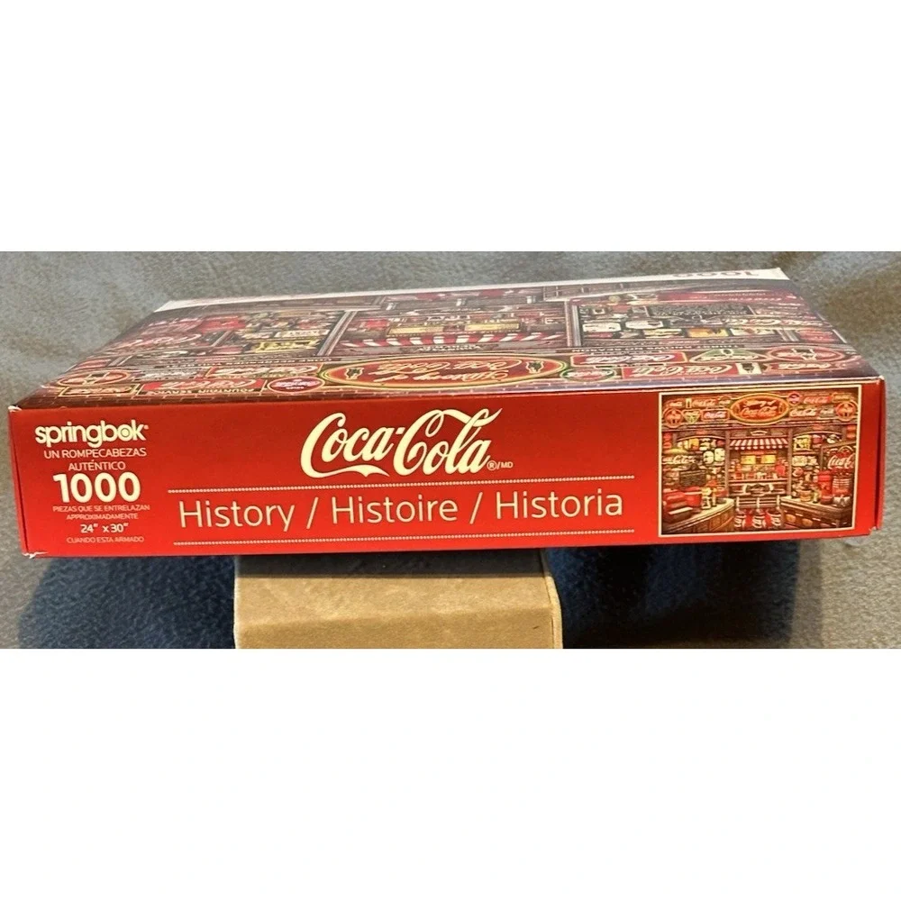 Springbok Jigsaw Puzzle 1000 Pieces Coca-Cola  History Coke Bottles Signs USA